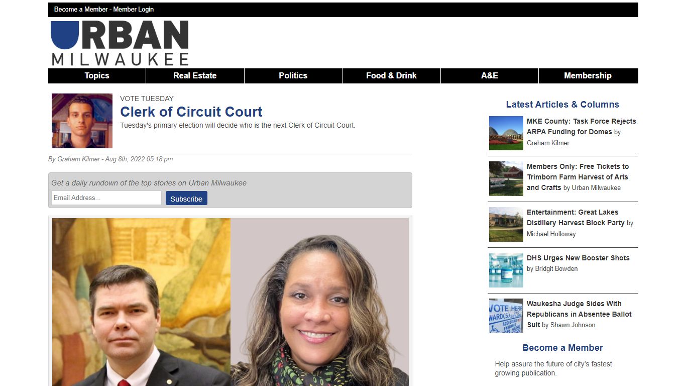 Vote Tuesday: Clerk of Circuit Court » Urban Milwaukee